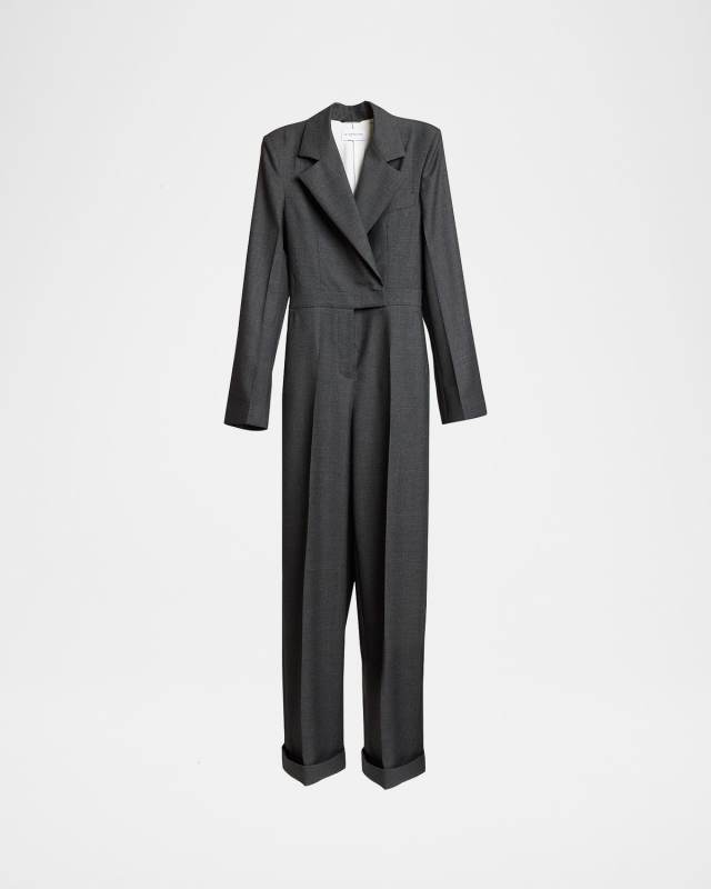 Tuxedo Wool Jumpsuit